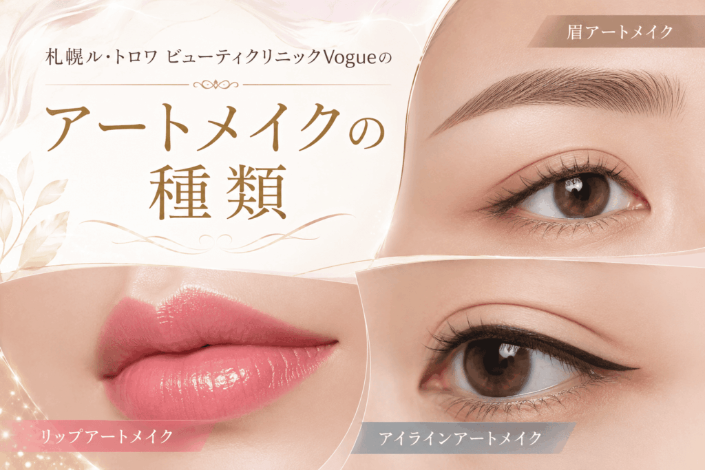 札幌ル・トロワビューティクリニック Vogue（ヴォーグ）、アートメイクの種類